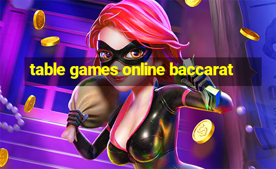 table games online baccarat