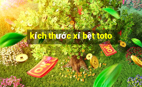 kích thước xí bệt toto