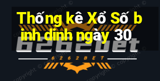 Thống kê Xổ Số binh dinh ngày 30