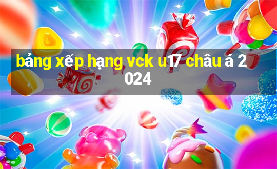 bảng xếp hạng vck u17 châu á 2024