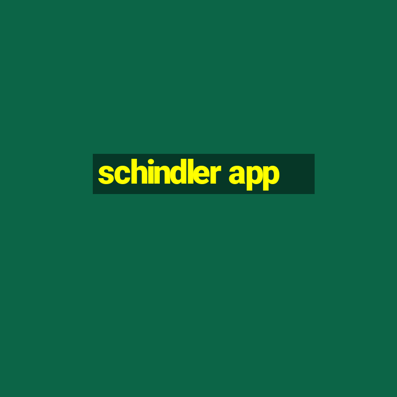 schindler app