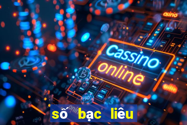 số bạc liêu hôm nay