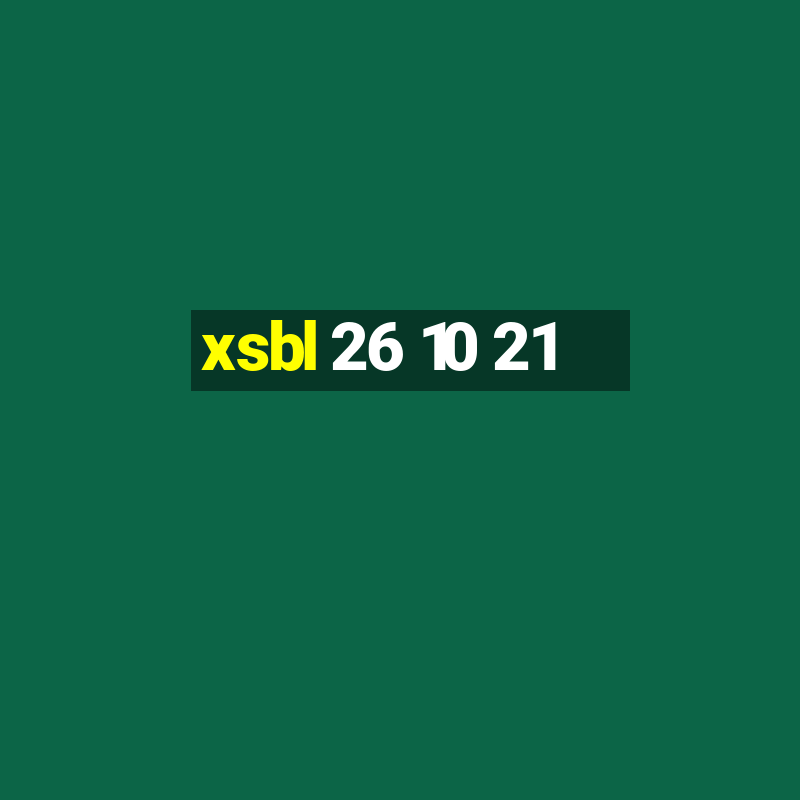 xsbl 26 10 21