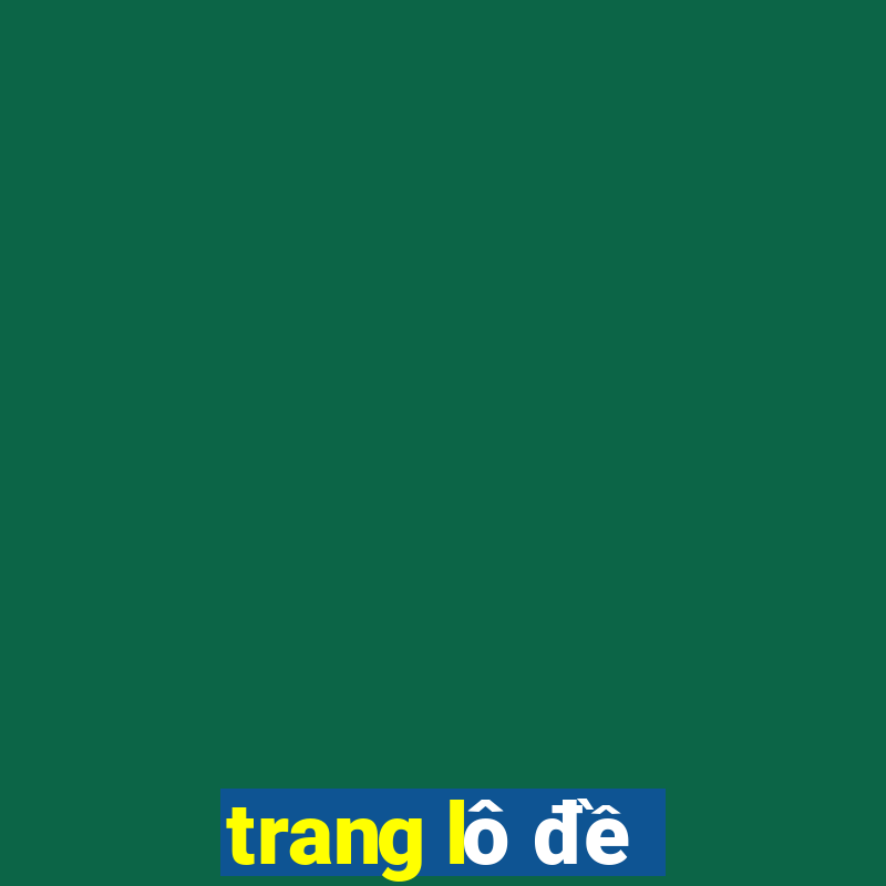 trang lô đề