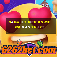 Cách đặt cược XS Mega 6 45 thứ tư