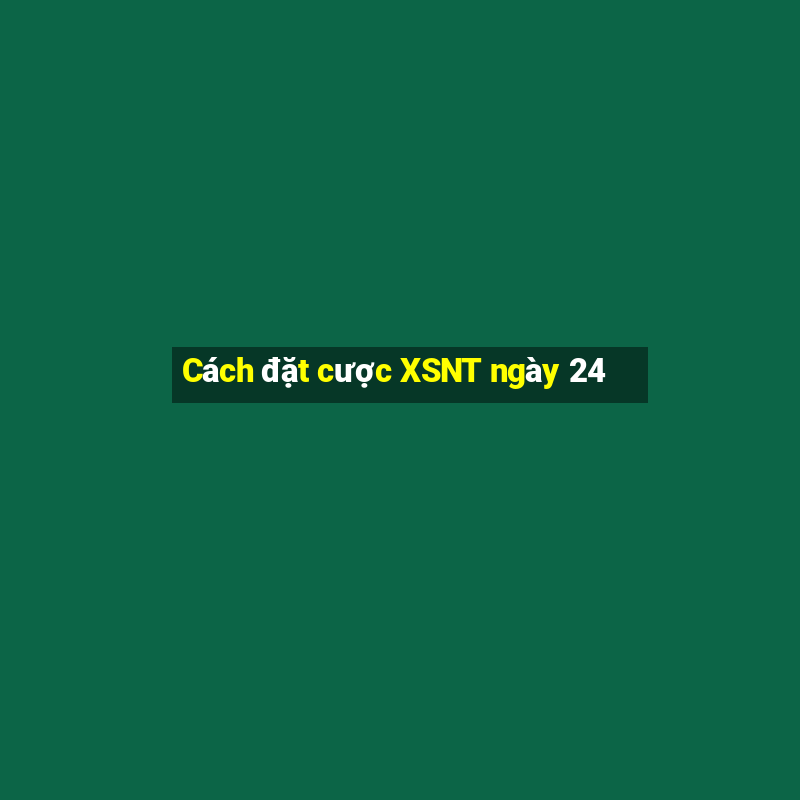 Cách đặt cược XSNT ngày 24