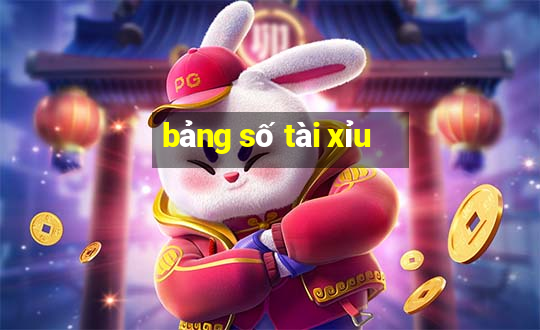 bảng số tài xỉu