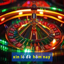 xin lô đề hôm nay