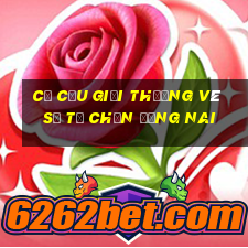 cơ cấu giải thưởng vé số tự chọn đồng nai