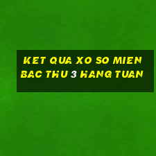 ket qua xo so mien bac thu 3 hang tuan