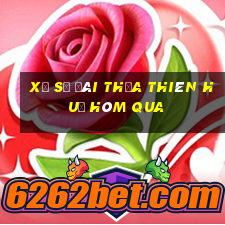 xổ số đài thừa thiên huế hôm qua