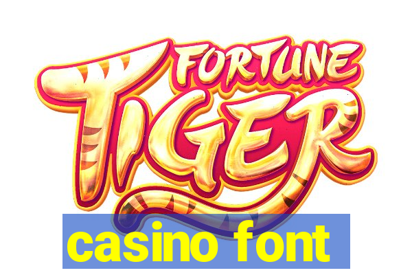 casino font