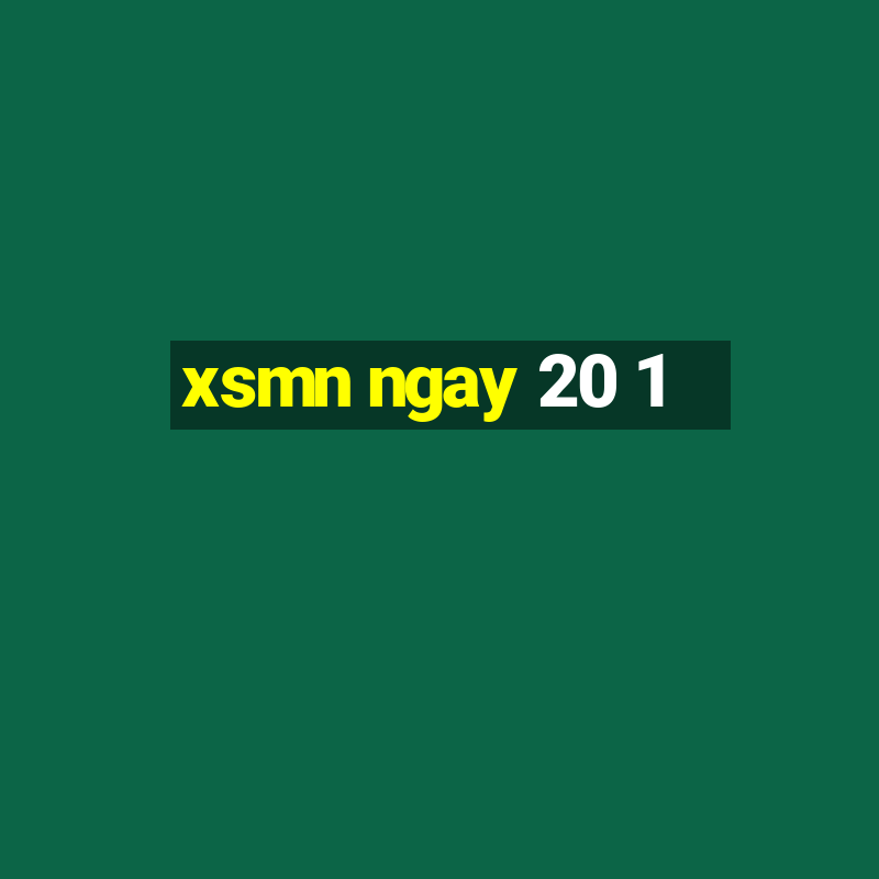 xsmn ngay 20 1