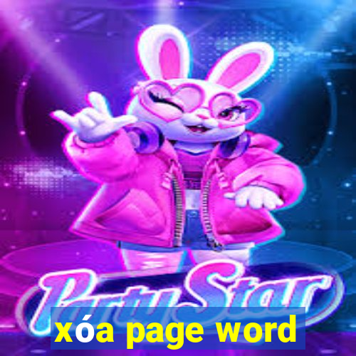 xóa page word