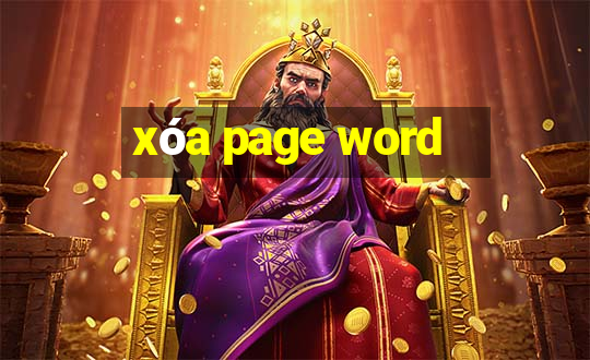 xóa page word