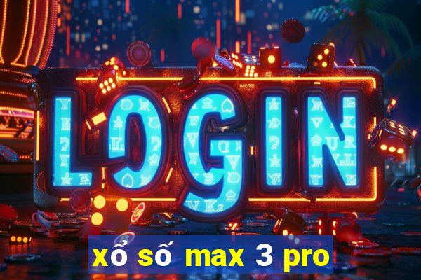 xổ số max 3 pro