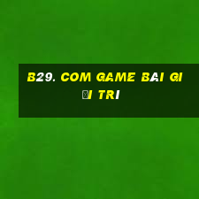 B29. Com Game Bài Giải Trí