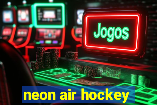 neon air hockey