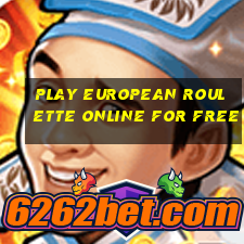 play european roulette online for free