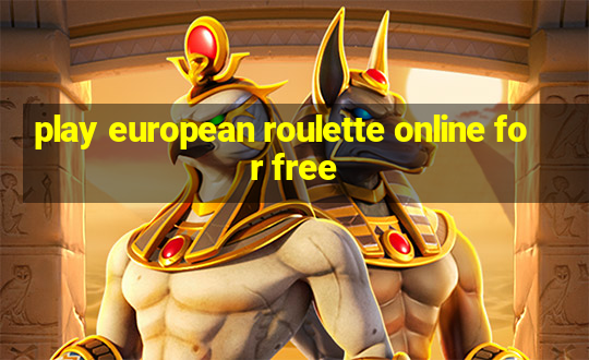 play european roulette online for free