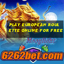 play european roulette online for free