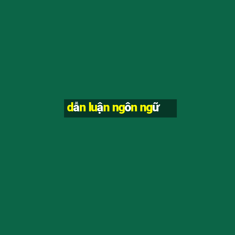 dẫn luận ngôn ngữ