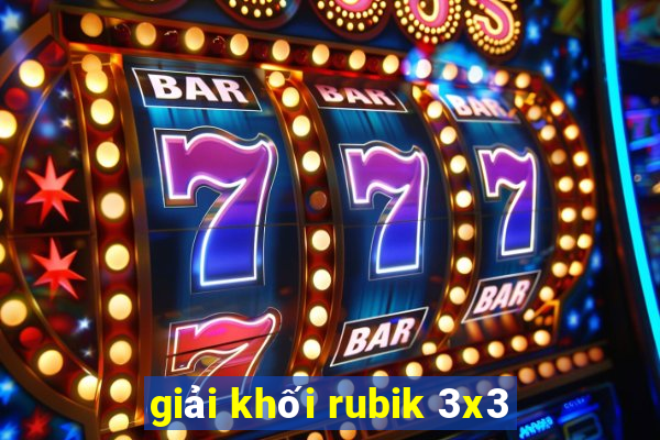 giải khối rubik 3x3