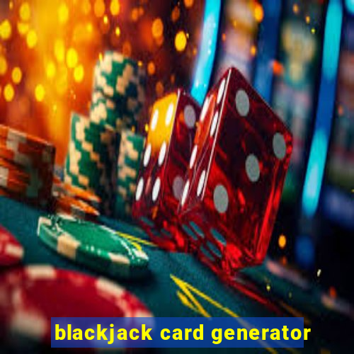 blackjack card generator