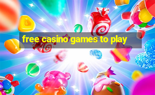 free casino games to play