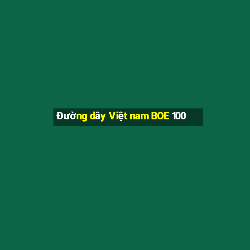 Đường dây Việt nam BOE 100