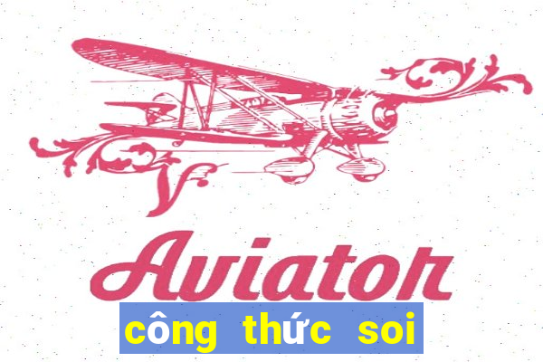 công thức soi kèo bóng đá