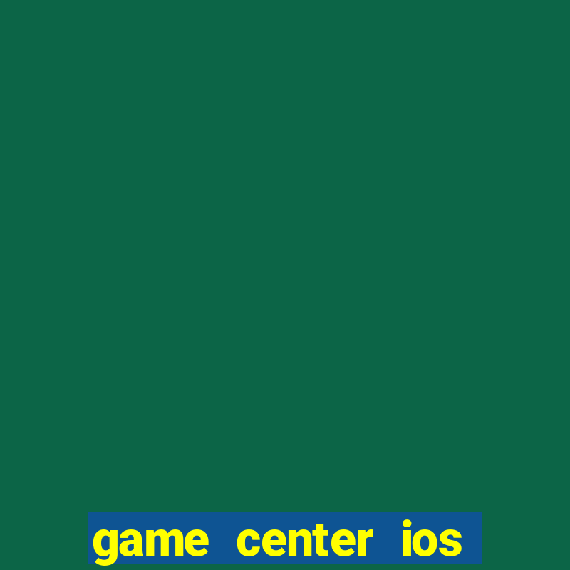 game center ios delete data