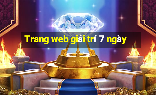 Trang web giải trí 7 ngày