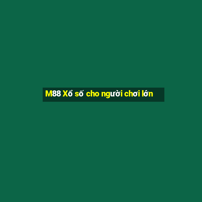 M88 Xổ số cho người chơi lớn