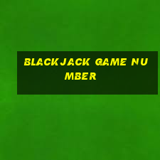 blackjack game number