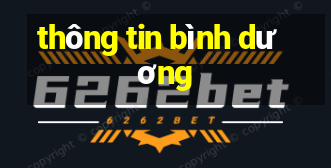 thông tin bình dương