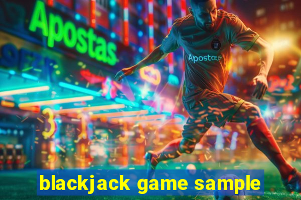 blackjack game sample