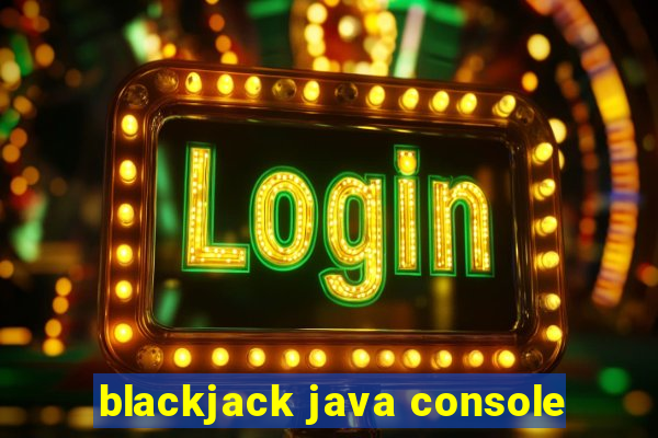 blackjack java console