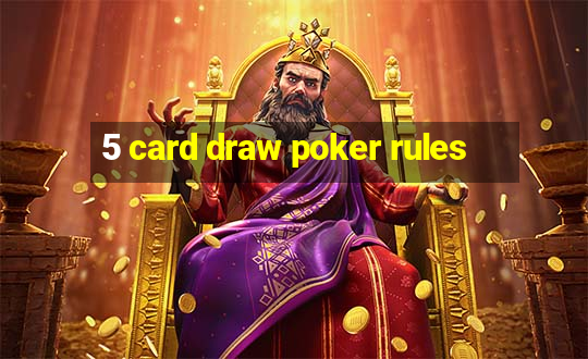 5 card draw poker rules