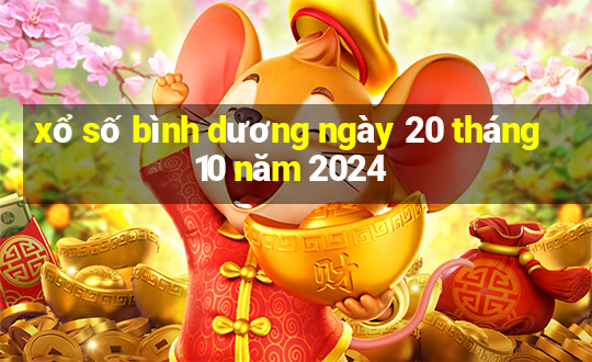 xổ số bình dương ngày 20 tháng 10 năm 2024