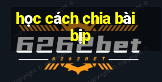 học cách chia bài bịp