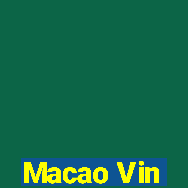 Macao Vin