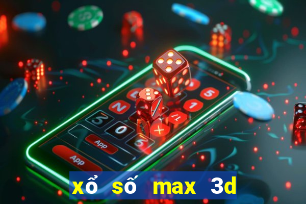 xổ số max 3d pro hôm nay