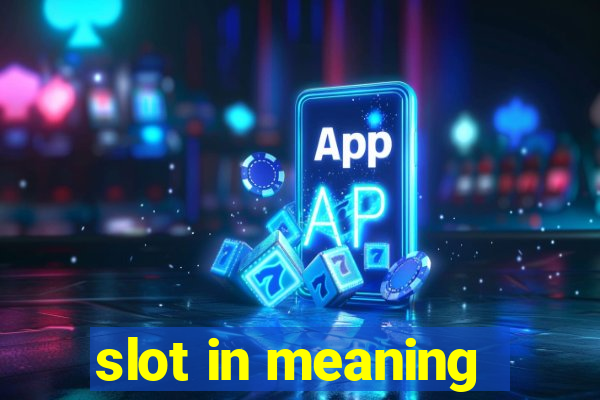 slot in meaning