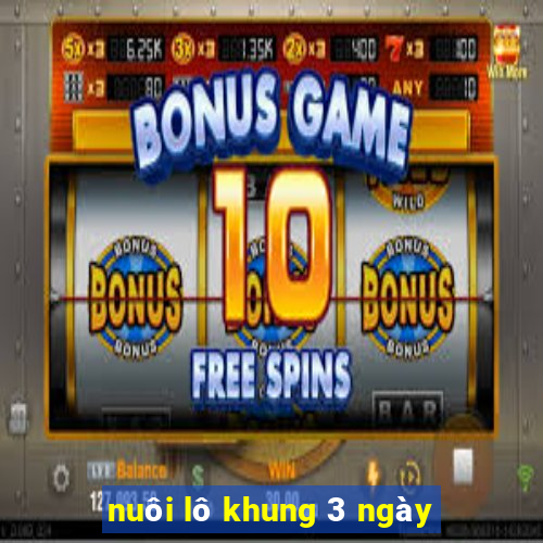 nuôi lô khung 3 ngày