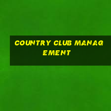 country club management