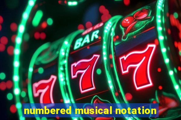 numbered musical notation