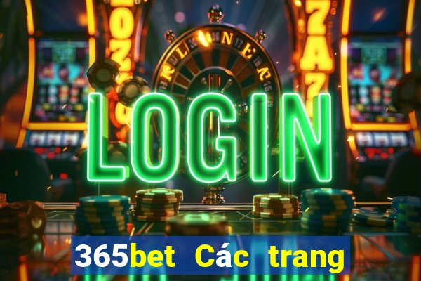 365bet Các trang web mới nhất