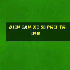 Diễn đàn xổ số phải thắng