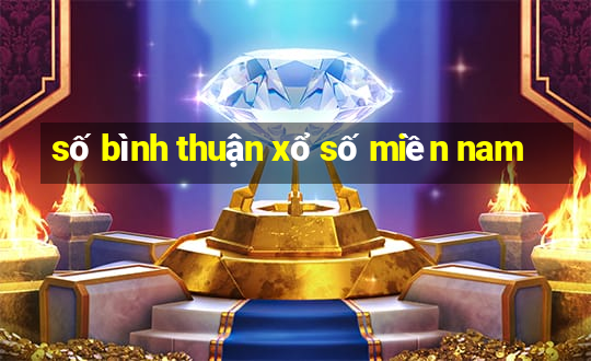 số bình thuận xổ số miền nam